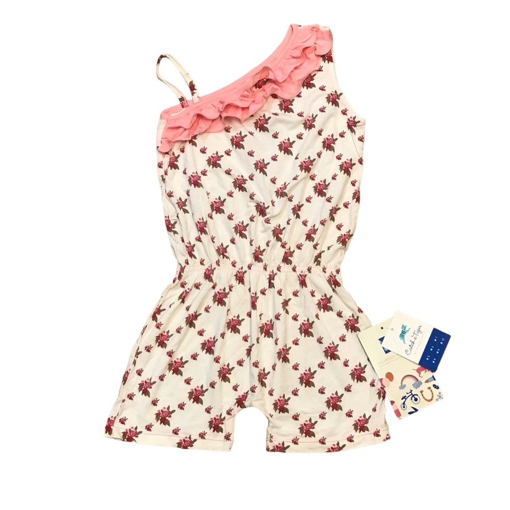 🆕 OG Kickee Pants Bamboo Rose Trellis Romper